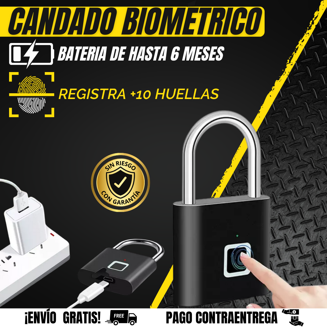 CANDADO BIOMETRICO l BioKey + ENVIO GRATIS🎁
