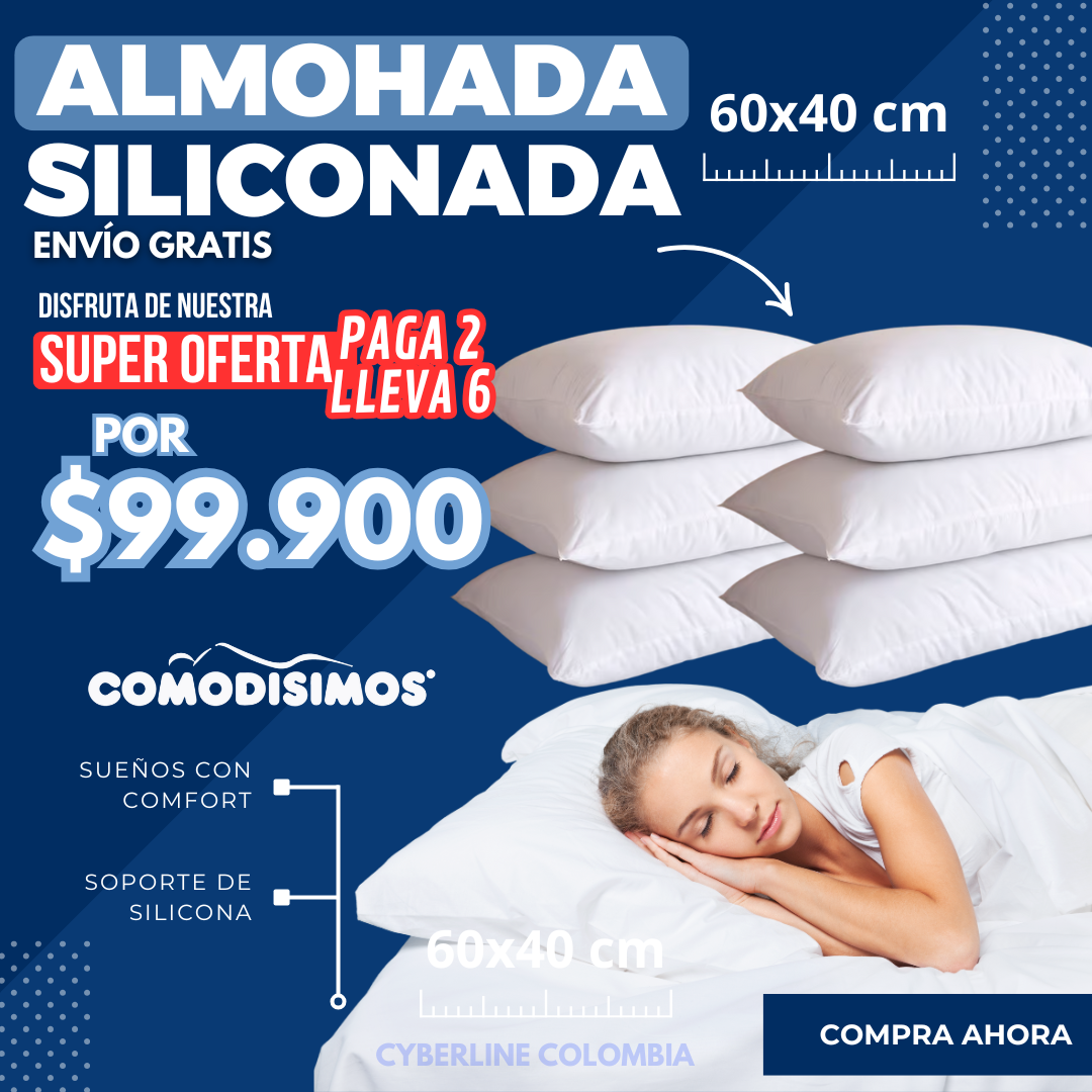 Combo 3x1 Almohadas De Fibra Siliconadas ✨
