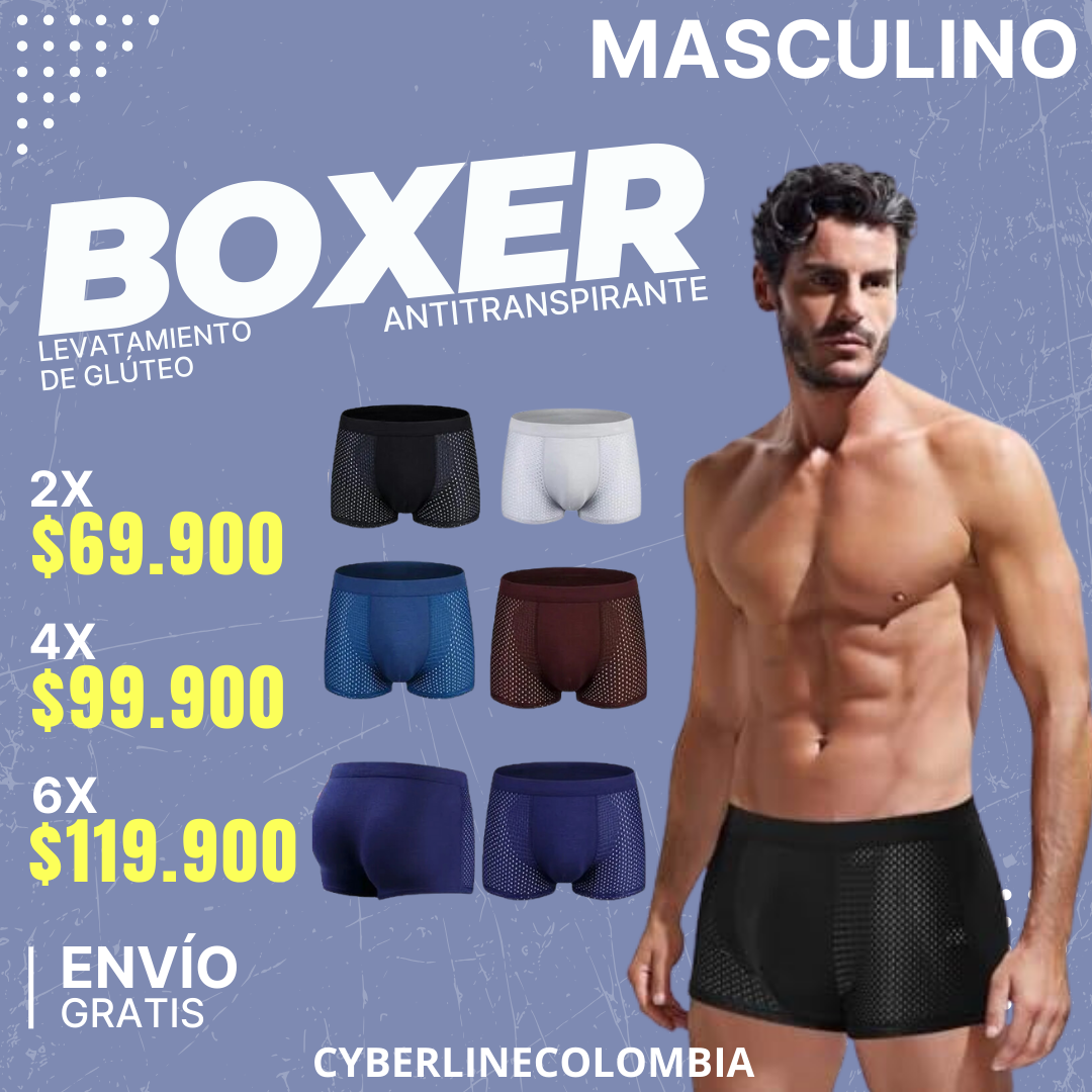 2X1 Boxer Antitranspirante Levanta Gluteo