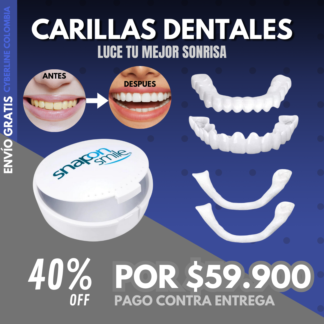 Carillas Dentales Ajustables, Dientes de Ceramica | Snapon Smile™