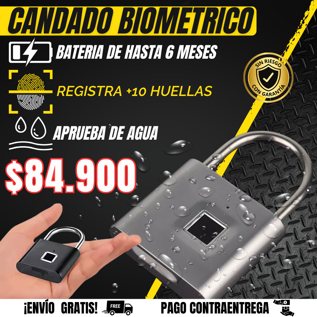 CANDADO BIOMETRICO l BioKey + ENVIO GRATIS🎁