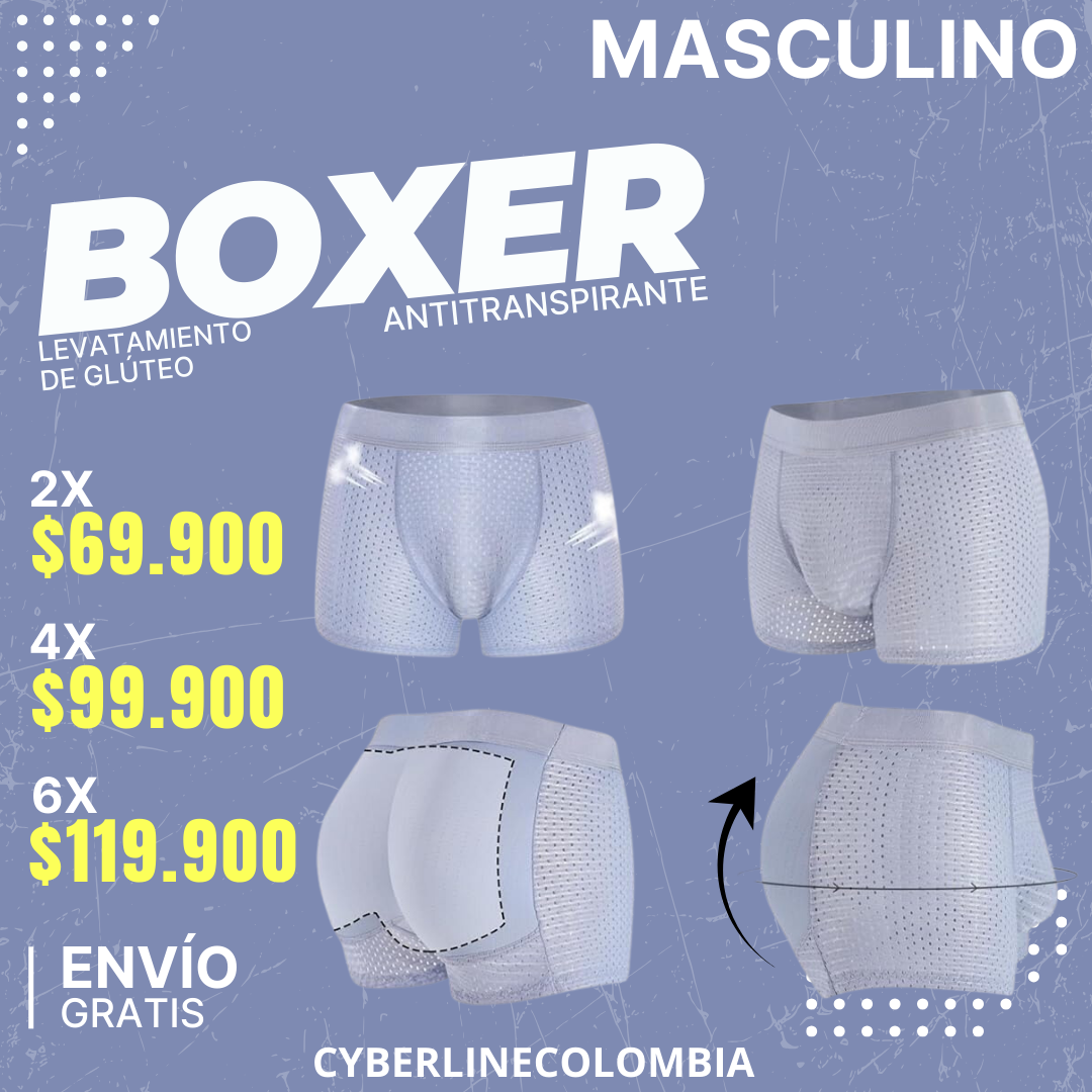 2X1 Boxer Antitranspirante Levanta Gluteo