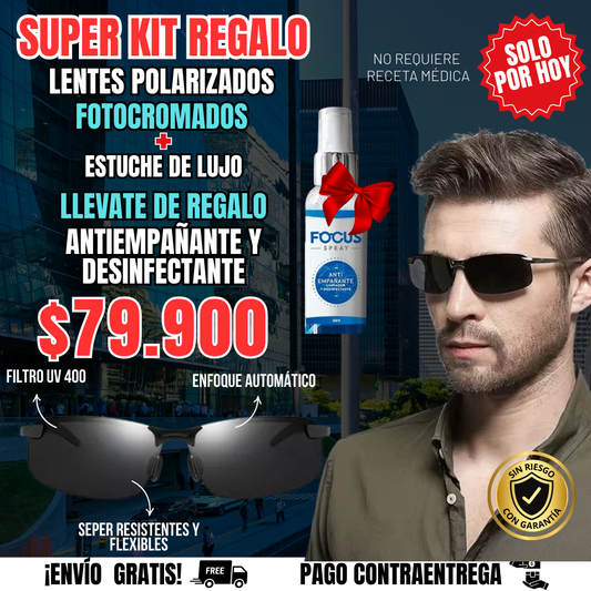 GAFAS GFlex FOTOCROMATICAS + KIT ANTIEMPAÑANTE🎁