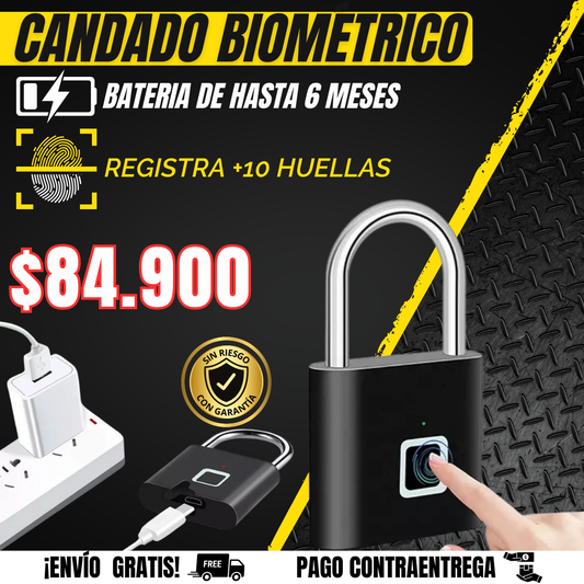 CANDADO BIOMETRICO l BioKey + ENVIO GRATIS🎁