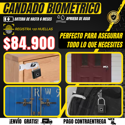 CANDADO BIOMETRICO l BioKey + ENVIO GRATIS🎁